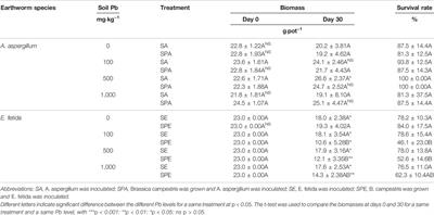 Growth and Pb Uptake of Brassica campestris Enhanced by Two Ecological Earthworm Species in Relation to Soil Physicochemical Properties